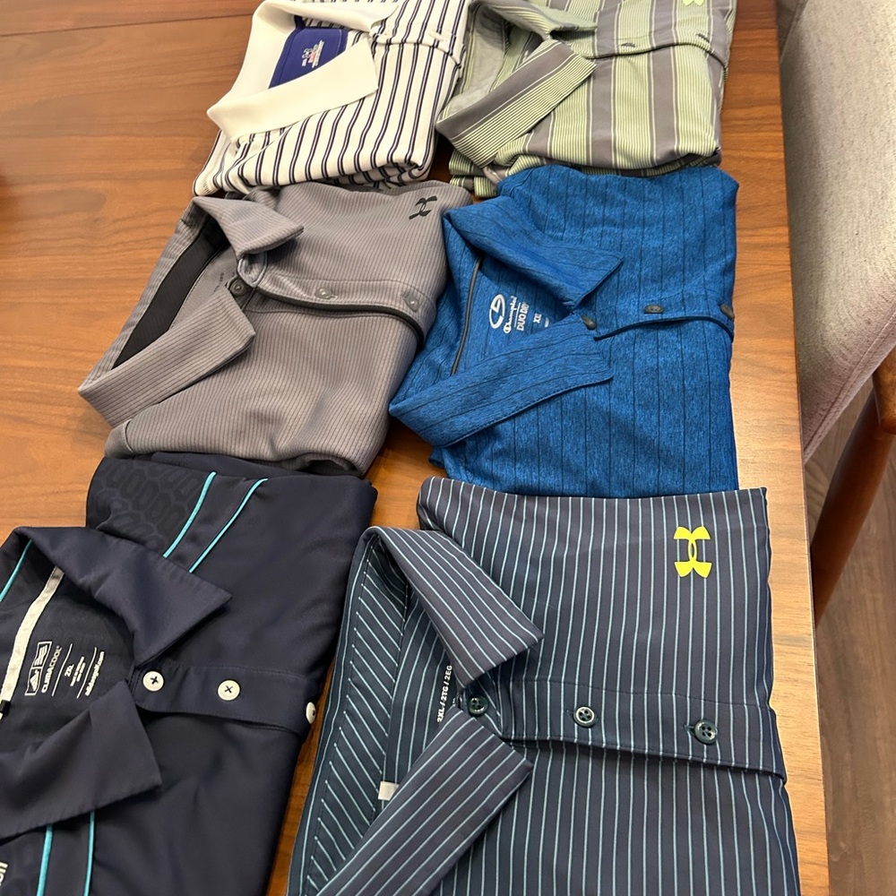 Lot of 7 men’s 2XL golf shirts